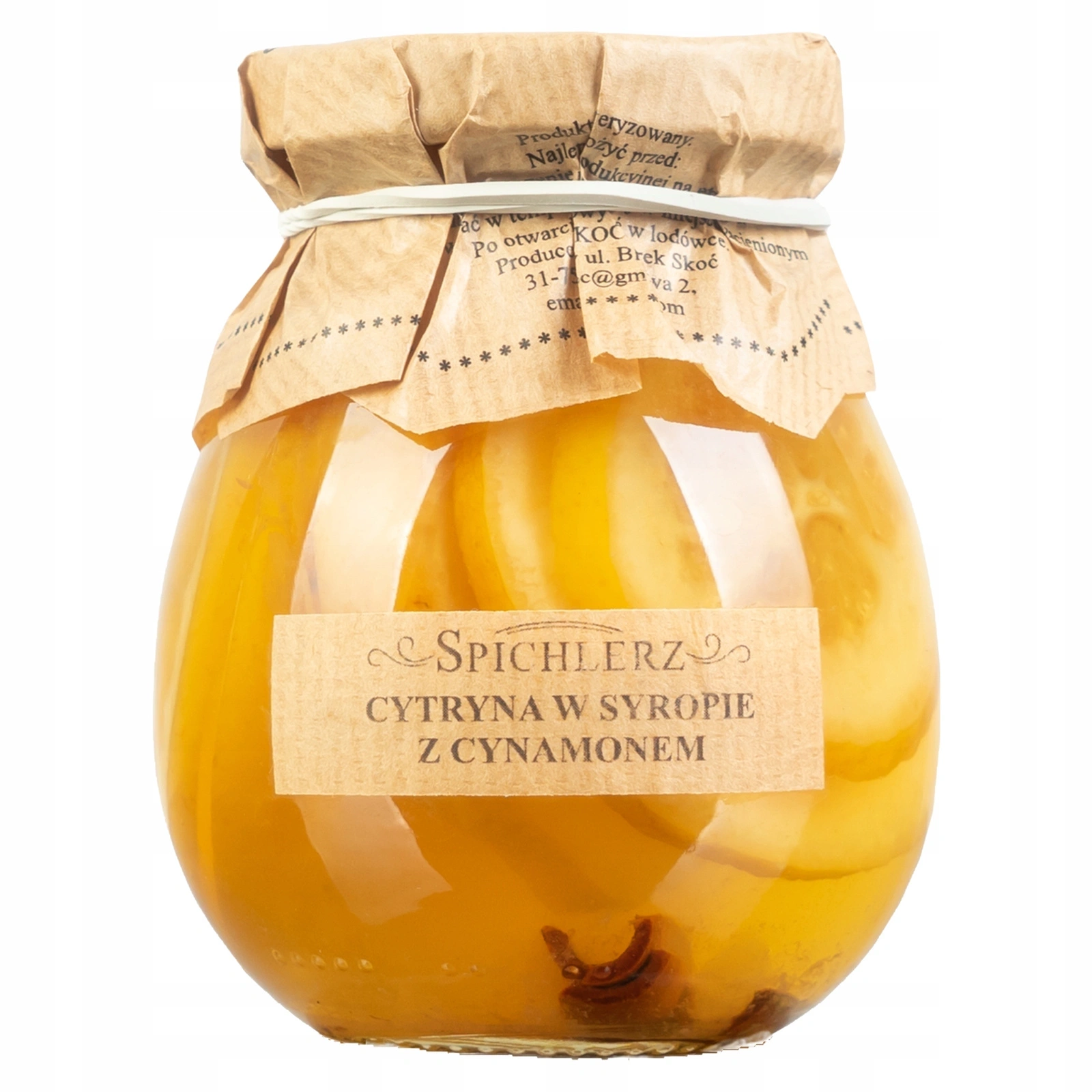Spichlerz Cytryna w syropie z cynamonem 260g