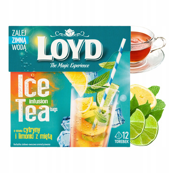Ice Tea Loyd Cytryna Limonka i Mięta 12 piramidek