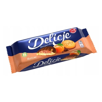 Delicje szampańskie o smaku morelowym 147 g