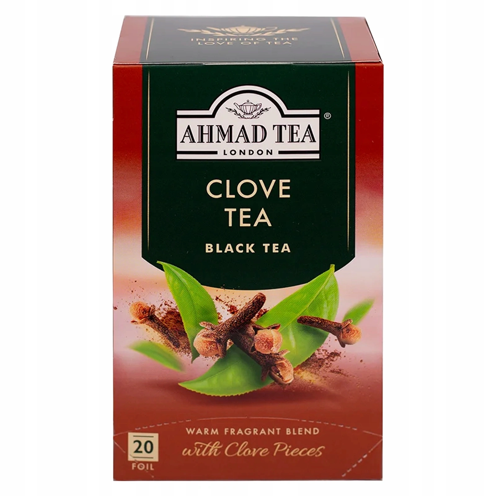 Ahmad Tea Clove herbata czarna z kawałkami goździków 20 kopert