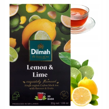 Dilmah Lemon & Lime herbata czarna 20 torebek