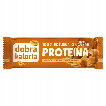 Dobra kaloria Baton proteinowy krem orzechowy z nutą karmelu 42g