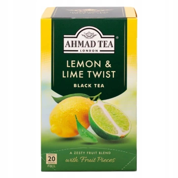Ahmad Tea Limonka i Cytryna herbata czarna 20 saszetek