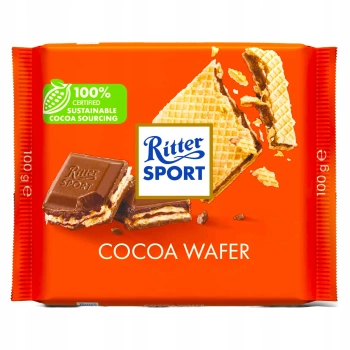 Ritter Sport Wafel przekładany kremem kakaowym Cocoa Wafer 100g