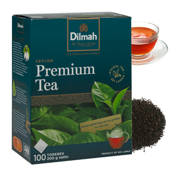 Dilmah herbata czarna premium tea 100 torebek bez zawieszek