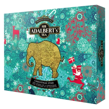 Adalbert's bombonierka prezentowa Christmas Star herbata czarna 48 saszetek