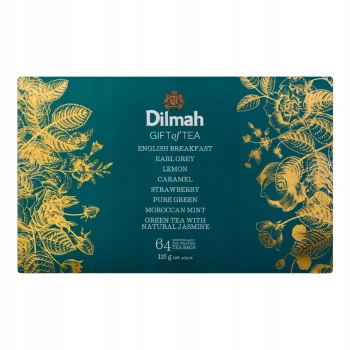 Dilmah Gift of Tea Zestaw herbat 8 smaków 64 koperty