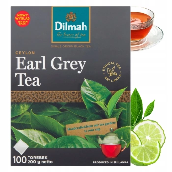 Dilmah Earl Grey herbata czarna 100 torebek
