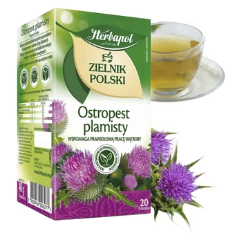 Ostropest plamisty Herbapol herbata ziołowa 20 torebek