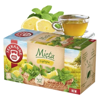 Mięta cytryna herbata ziołowa Teekanne 20 torebek