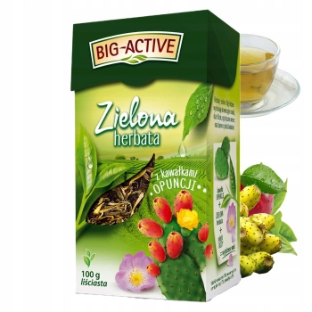Opuncja figowa herbata zielona Big Active 100g