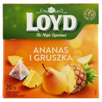 Ananas Gruszka herbata owocowa Loyd 20 torebek