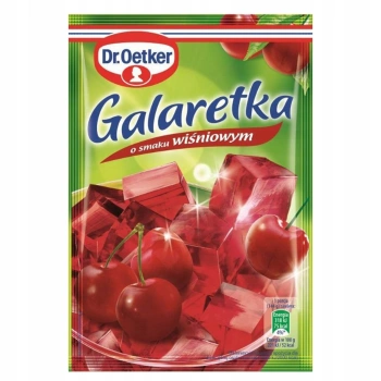 Dr. Oetker Galaretka o smaku wiśniowym 72 g