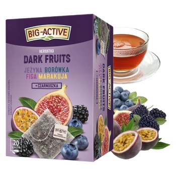 Herbata Dark Fruits Big Active jeżyna borówka 20 kopert