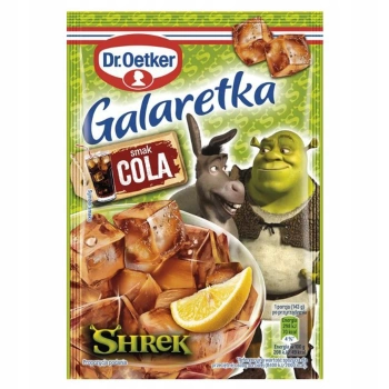 Galaretka Shrek smak Cola Dr.Oetker 72 g