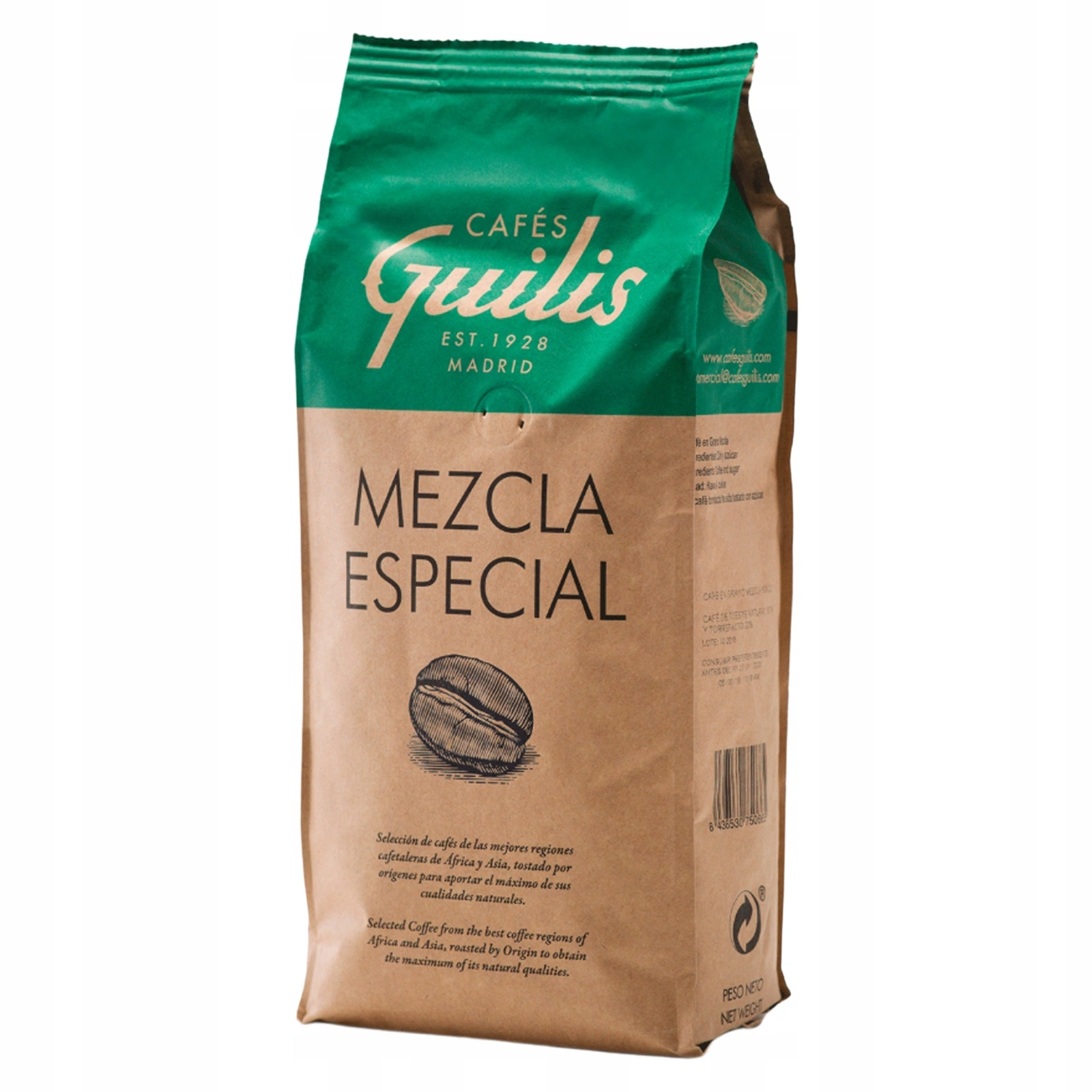Cafes Guilis Mezcla Especial kawa ziarnista z cukrem 1kg