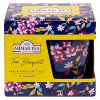 Ahmad Tea Bouquet Filled Mug 3x5tbx2g || Zestaw upominkowy z herbatą i kubkiem