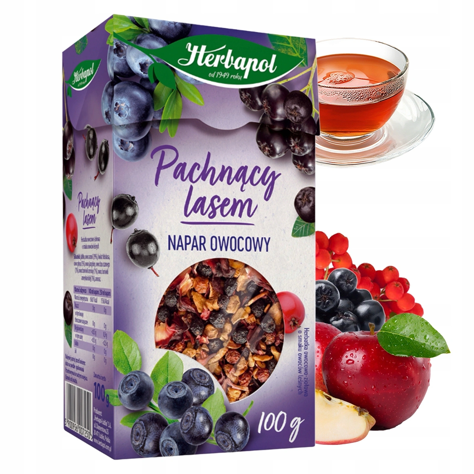 Zestaw prezentowy z herbatami, świeczką i cytrynami w syropie