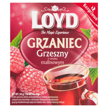 LOYD grzaniec Grzeszny Malinowy herbata rozgrzewająca zimowa 10 torebek