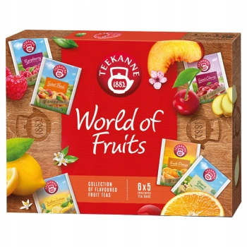 Teekanne herbata owocowa World of Fruits kolekcja herbatek zestaw 30 kopert