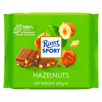 Ritter Sport Czekolada mleczna z siekanymi orzechami 100g