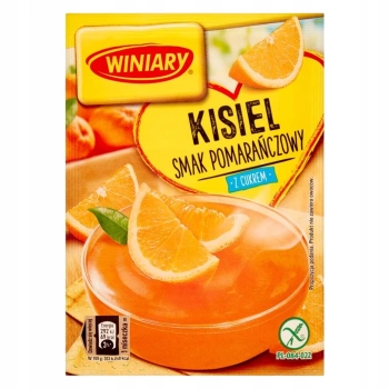 Winiary Kisiel z cukrem smak pomarańczowy 77 g