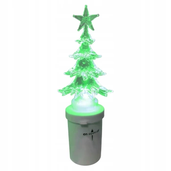 Cortina wkład led do zniczy Choinka zielona 16,5 cm