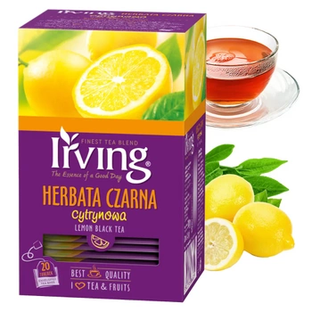 Irving czarna herbata cytrynowa 20 kopert
