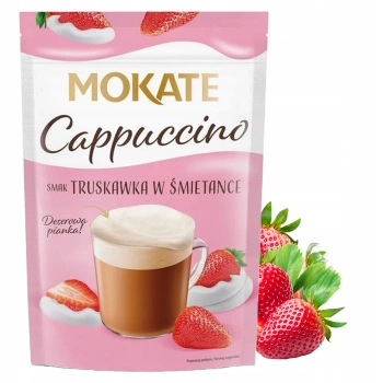 Mokate Cappuccino kawa truskawka w śmietance 110 g