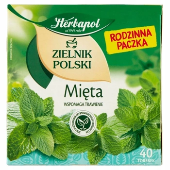 Mięta herbata ziołowa Herbapol 40 torebek