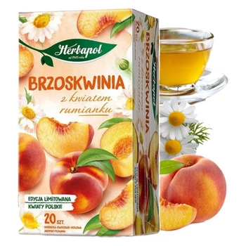 Brzoskwinia rumianek Herbapol herbata 20 torebek