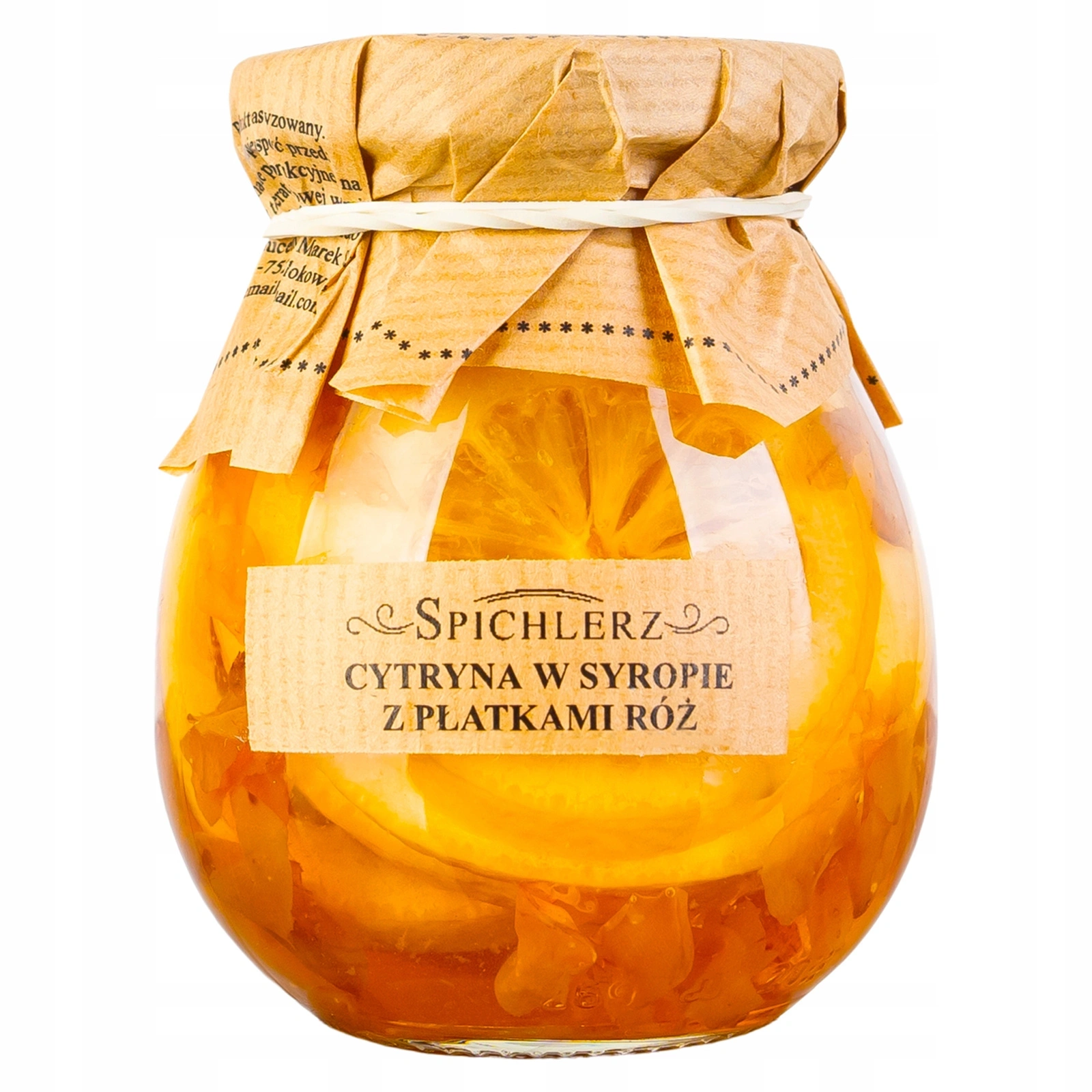 Cytryna w syropie z płatkami róż Spichlerz 260g