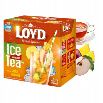 Ice Tea Loyd Jabłko i Ananas herbatka 12 piramidek
