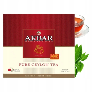 Akbar herbata czarna Pure Ceylon 100 torebek