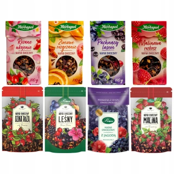 Zestaw herbat owocowych Herbapol i Bifix 8x100g