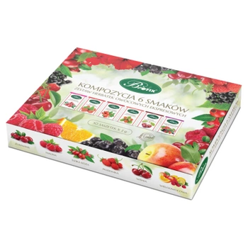 Herbata owocowa kompozycja Bifix zestaw 6 herbatek 30 saszetek