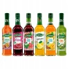 Marakuja i brzoskwinia, Oranżada, Arbuz i mięta, Cytryna,  Mango i ananas, Kiwi