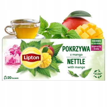 Herbata ziołowa Lipton Pokrzywa z mango 20 torebek