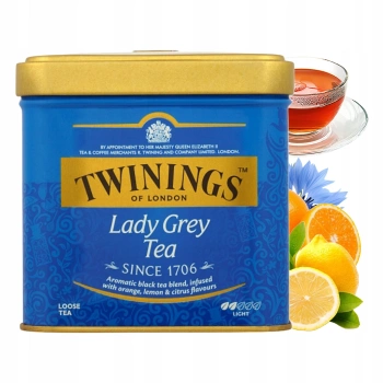 Herbata czarna Twinings Lady Grey w puszce 100 g