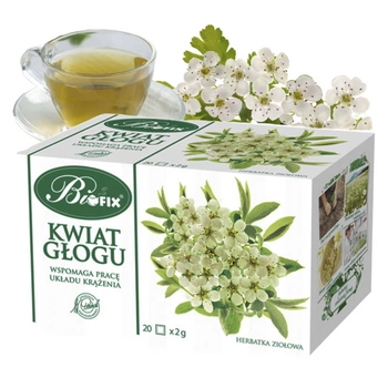 Kwiat głogu Bifix herbata ziołowa 20 saszetek