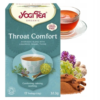 Yogi Tea Throat Comfort herbata na gardło 17 torebek