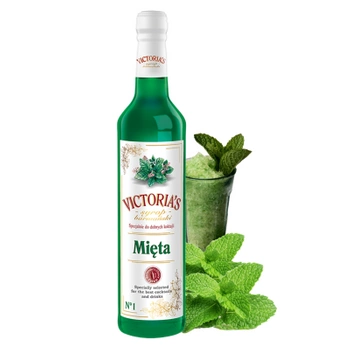 Victoria's syrop barmański Mięta do drinków i deserów 490 ml