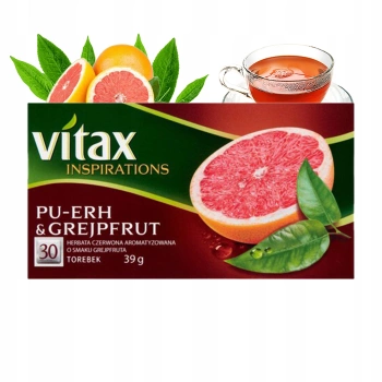 Vitax Pu-erh herbata czerwona o smaku grejpfruta 30 torebek