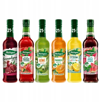 Herbapol syropy owocowe Zestaw letni mix smaków 6x420ml