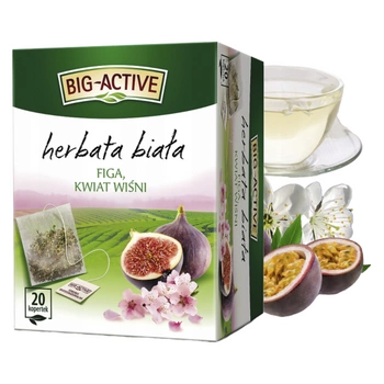 Figa i kwiat wiśni Big Active herbata biała 20 kopert
