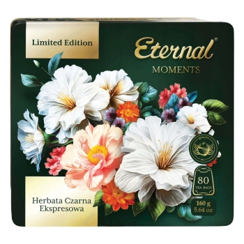 Eternal Moments herbata czarna w torebkach w metalowej puszce 80 torebek