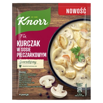 Kurczak w sosie pieczarkowym Knorr Fix 4 porcje 33 g