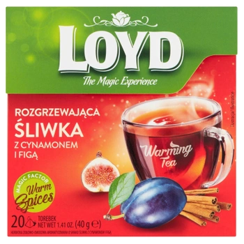 Śliwka cynamon i figa Loyd herbata 20 torebek