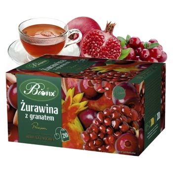 Żurawina granat Bifix herbata owocowa 20 torebek