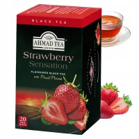 Ahmad Tea Strawberry herbata czarna truskawkowa 20 torebek
